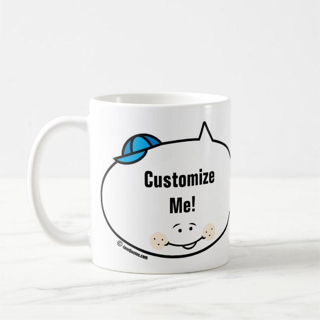 Customisable iamQuotes Boy Coffee Mug (Left)