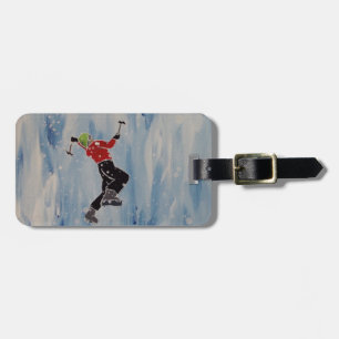 Customisable Ice Climbing Luggage Tag