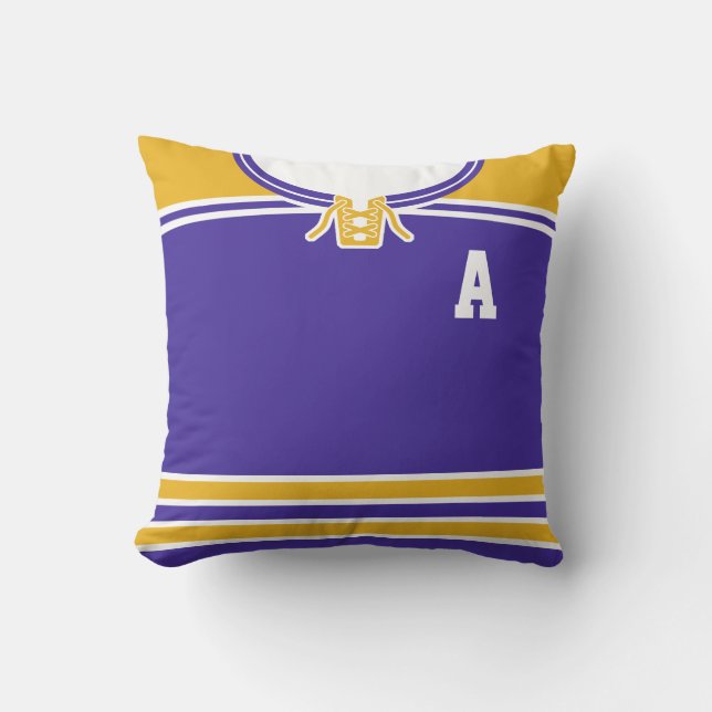 Customisable Ice Hockey Jersey Pillow Cushion (Front)