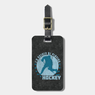 Customisable Ice Hockey Player Baggage Tag