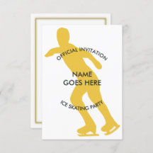 Customisable Ice Skating Party Invitation