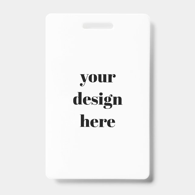 Customisable  ID badge (Front)