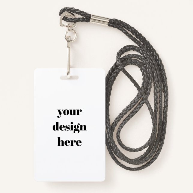 Customisable  ID badge (Front with Lanyard)
