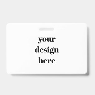 Customisable  ID badge