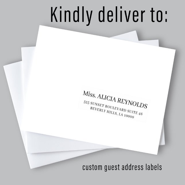 Customisable individual mailing address labels (Creator Uploaded)