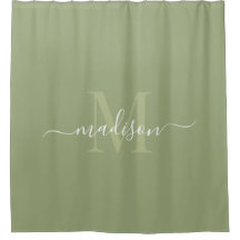 Customisable Initial & Name with Sage Green