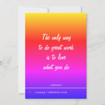 Customisable Inspirational Quotes Mordern Classic