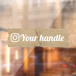Customisable Instagram Logo Rustic 
