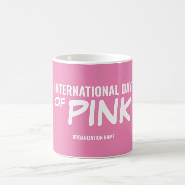 Customisable International Day of Pink Coffee Mug (Center)