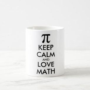 Customisable Internet meme KEEP CALM and LOVE MATH Coffee Mug