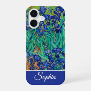 Customisable Irises by Vincent van Gogh iPhone 16 Case