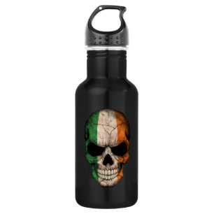 Customisable Irish Flag Skull 532 Ml Water Bottle