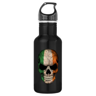Customisable Irish Flag Skull 532 Ml Water Bottle