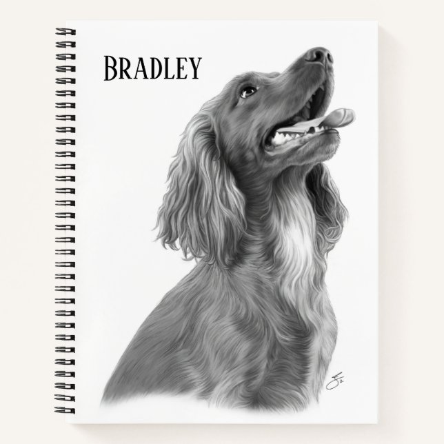 Customisable Irish Setter Notebook (Front)