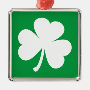 Customisable Irish Shamrock Metal Tree Decoration