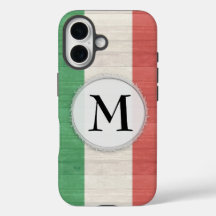 Customisable Italian Flag Case iPhone 16