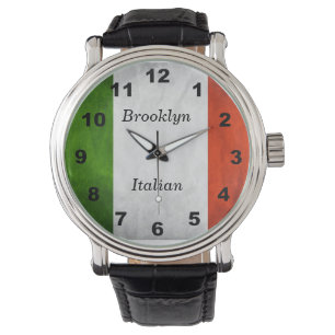 Customisable Italian Flag Heritage Watch