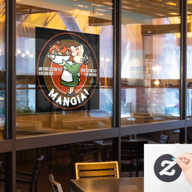Customisable Italian Restaurant Pizzeria Promotion (Restaurant Window)