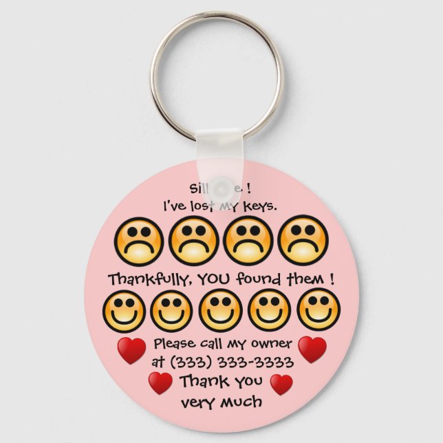 Customisable I've Lost My Keys Keychain (Front)