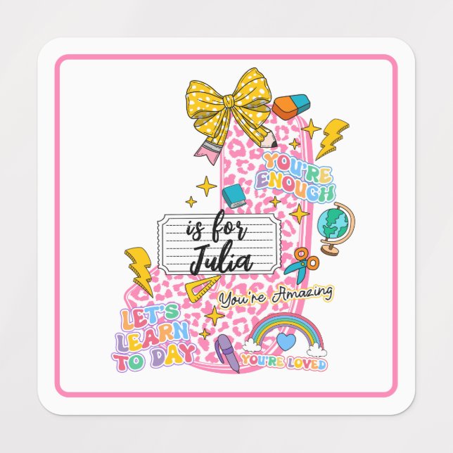 Customisable “J is for” Alphabet Art – Inspiration (Design 1)