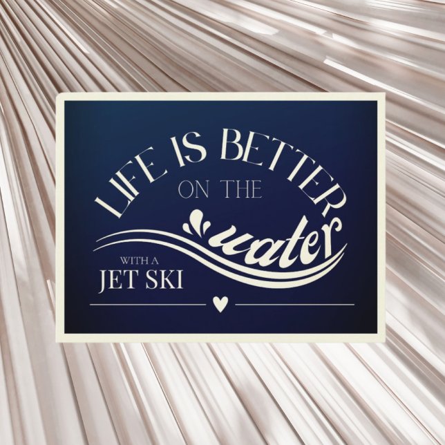 Customisable jet ski sup canoe kayak boat  postcard (Creator Uploaded)