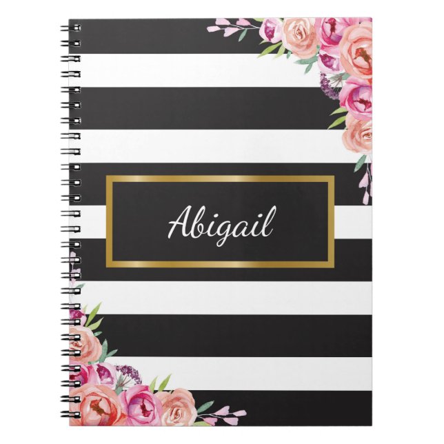 Customisable Journal Spiral Bound with Lined Pages (Front)