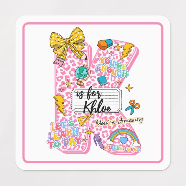 Customisable “K is for” Alphabet Art – Inspiration (Design 1)