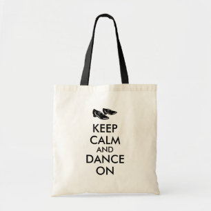 Customisable Keep Calm and Dance On Dancing Shoes Tote Bag