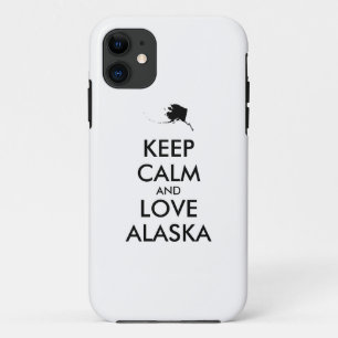 Customisable KEEP CALM and LOVE ALASKA iPhone 11 Case