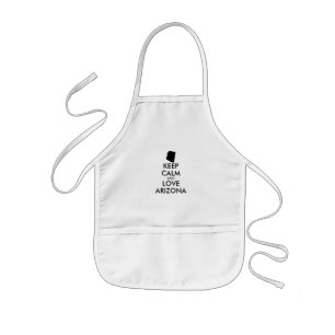 Customisable KEEP CALM and LOVE ARIZONA Kids Apron
