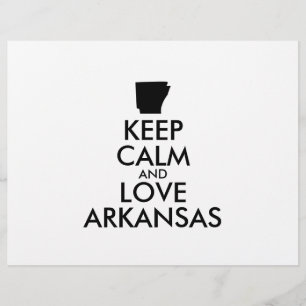 Customisable KEEP CALM and LOVE ARKANSAS Flyer