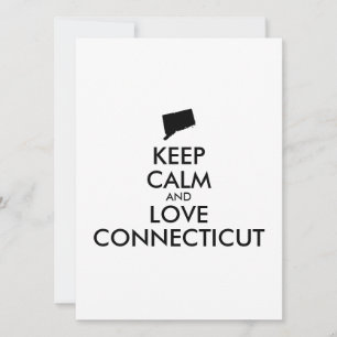 Customisable KEEP CALM and LOVE CONNECTICUT