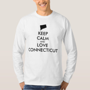 Customisable KEEP CALM and LOVE CONNECTICUT T-Shirt