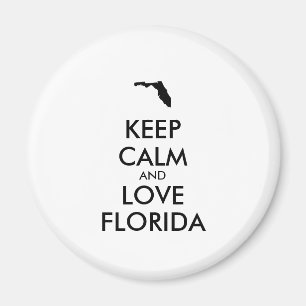 Customisable KEEP CALM and LOVE FLORIDA Magnet