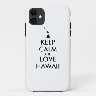 Customisable KEEP CALM and LOVE HAWAII iPhone 11 Case
