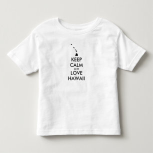 Customisable KEEP CALM and LOVE HAWAII Toddler T-Shirt