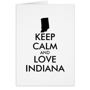 Customisable KEEP CALM and LOVE INDIANA