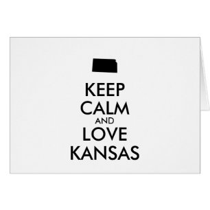Customisable KEEP CALM and LOVE KANSAS