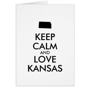 Customisable KEEP CALM and LOVE KANSAS