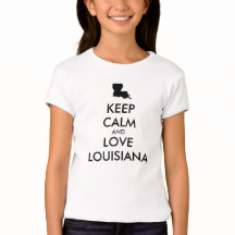 Customisable KEEP CALM and LOVE LOUISIANA