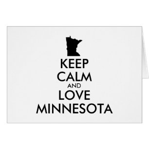 Customisable KEEP CALM and LOVE MINNESOTA