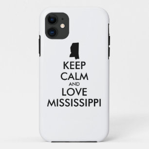 Customisable KEEP CALM and LOVE MISSISSIPPI iPhone 11 Case
