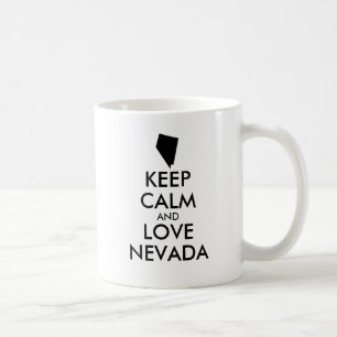 Customisable KEEP CALM and LOVE NEVADA Coffee Mug