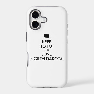 Customisable KEEP CALM and LOVE NORTH DAKOTA