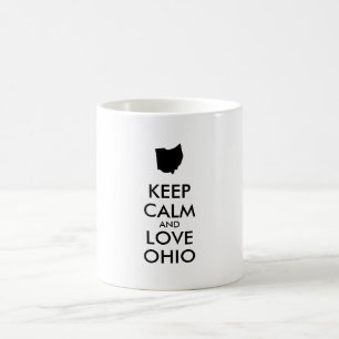 Customisable KEEP CALM and LOVE OHIO Coffee Mug