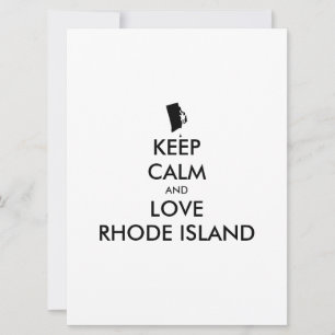 Customisable KEEP CALM and LOVE RHODE ISLAND