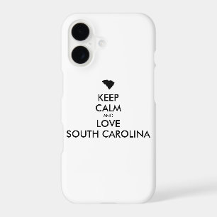Customisable KEEP CALM and LOVE SOUTH CAROLINA