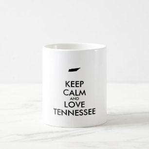 Customisable KEEP CALM and LOVE TENNESSEE Coffee Mug