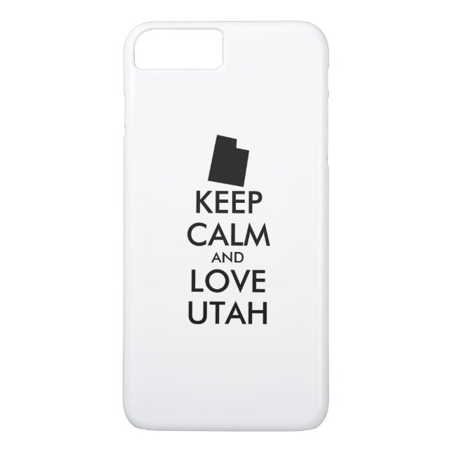 Customisable KEEP CALM and LOVE UTAH Case-Mate iPhone Case (Back)