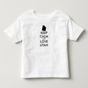 Customisable KEEP CALM and LOVE UTAH Toddler T-Shirt